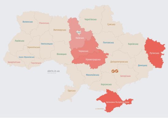 Киевщине и другим областям угрожают вражеские беспилотники