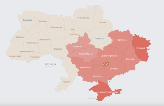 Оккупанты запустили по Украине несколько групп ударных беспилотников — Воздушные силы