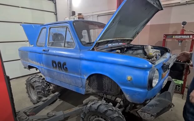 Экстремалы точно оценят: гаражные умельцы смастерили МЕГА-ЗАЗ для оффроуда